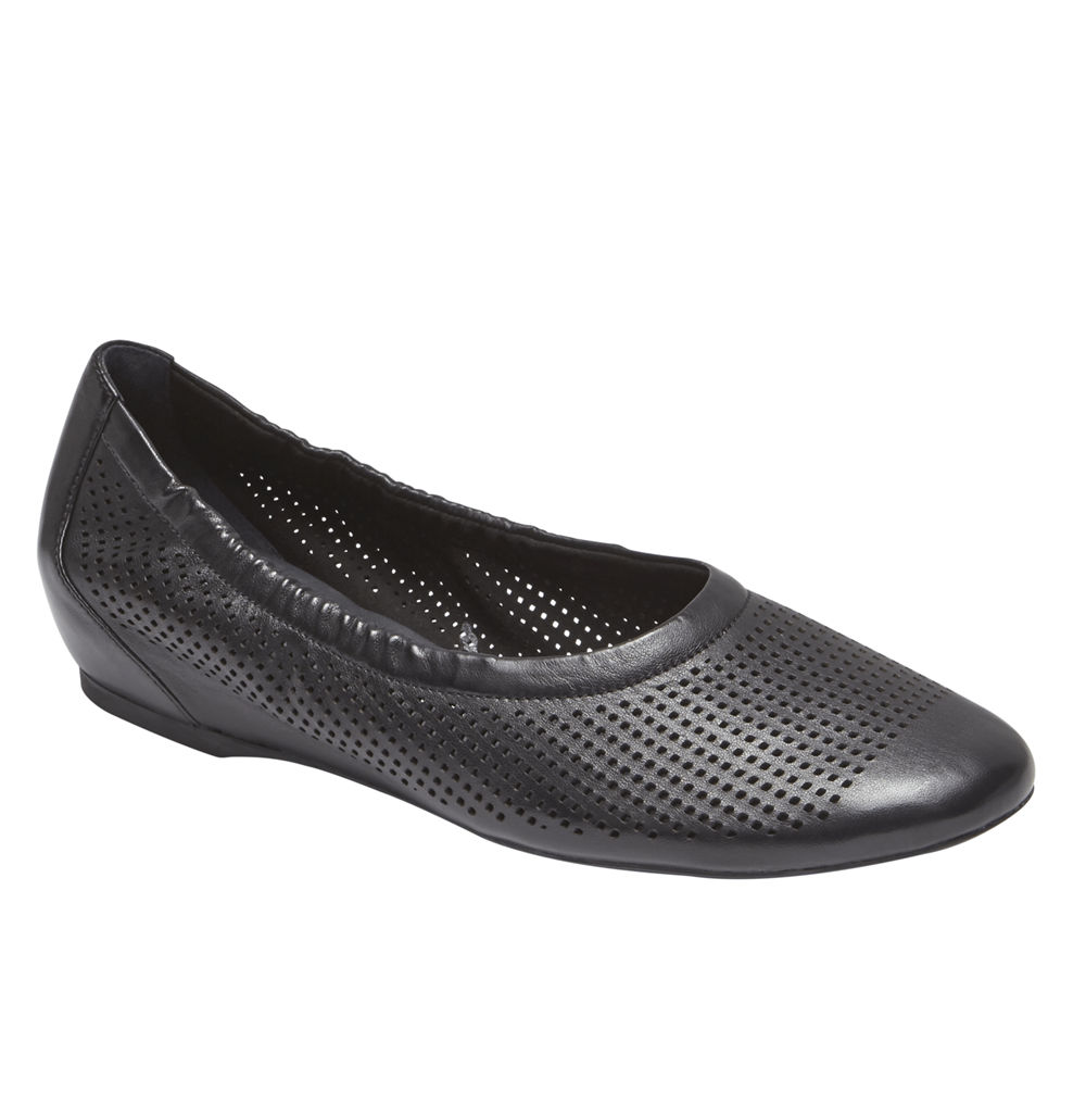 Rockport Singapore Womens Slip-On - Total Motion Perf Luxe Black - MD3489076